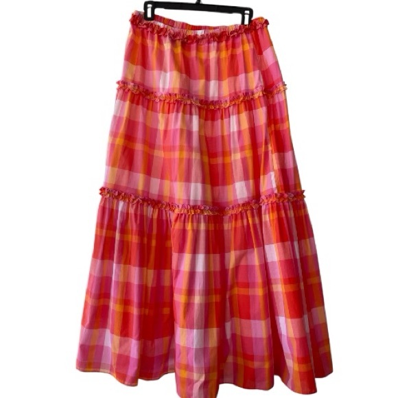 Nautical skirt, size M, 100% cotton, elastic waist, bright spring colors - Picture 5 of 7